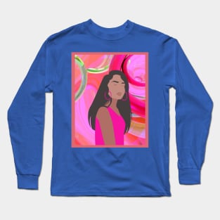 She is Joy!  Latina/Hispanic Artistically Designed Woman Long Sleeve T-Shirt